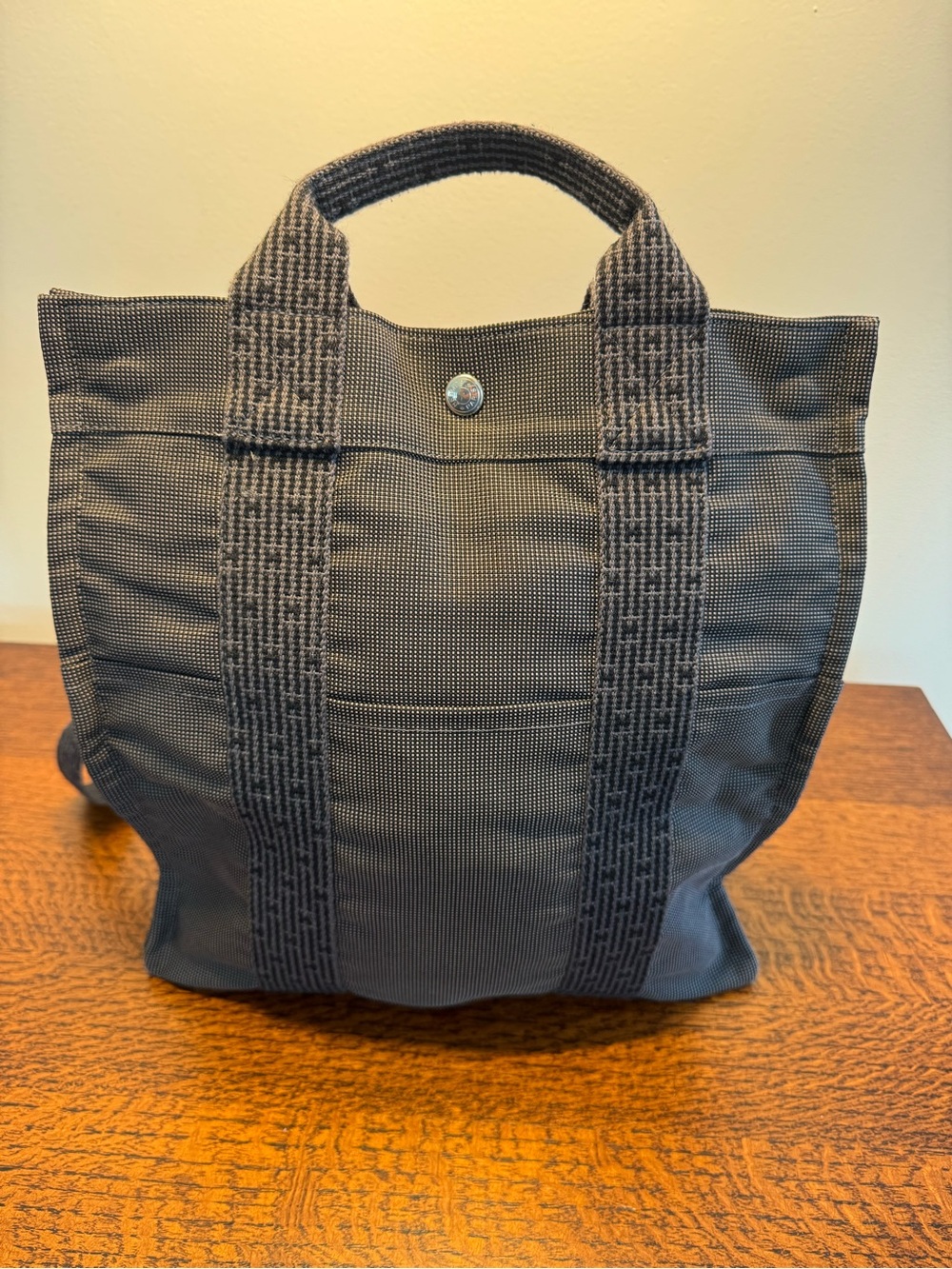 Hermès Herline MM Canvas Backpack with COA